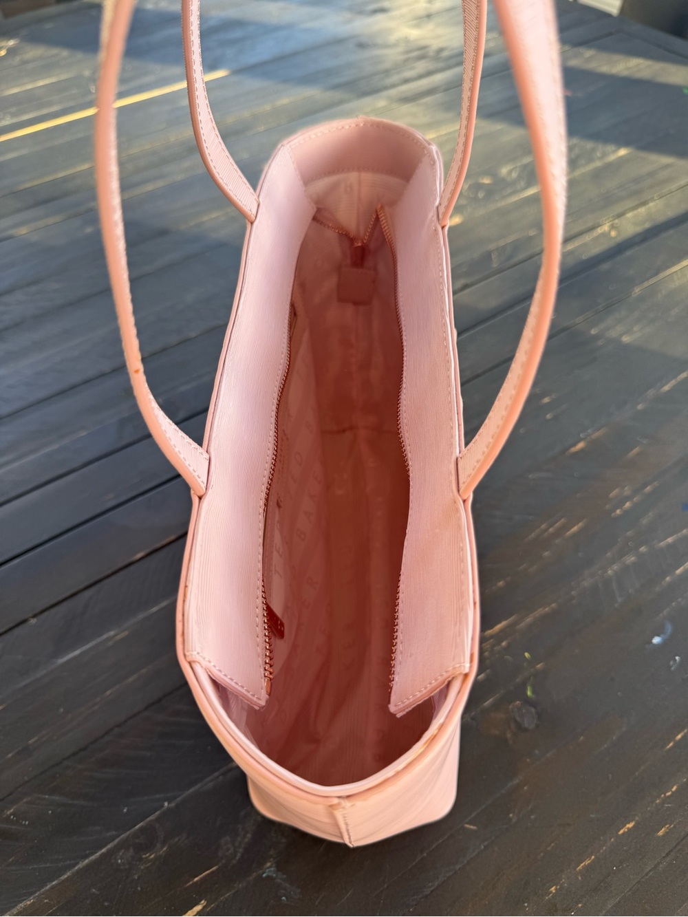 Ted Baker Blush Pink Bow-Accent Tote - Picture 5 of 6
